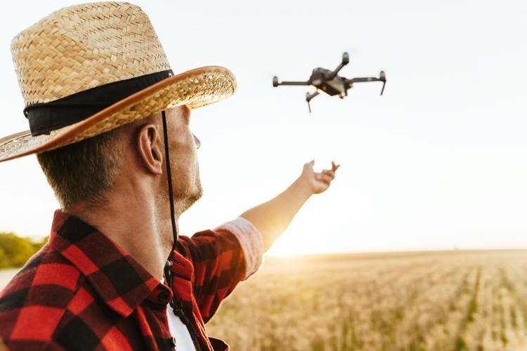 Drones help in modern agriculture